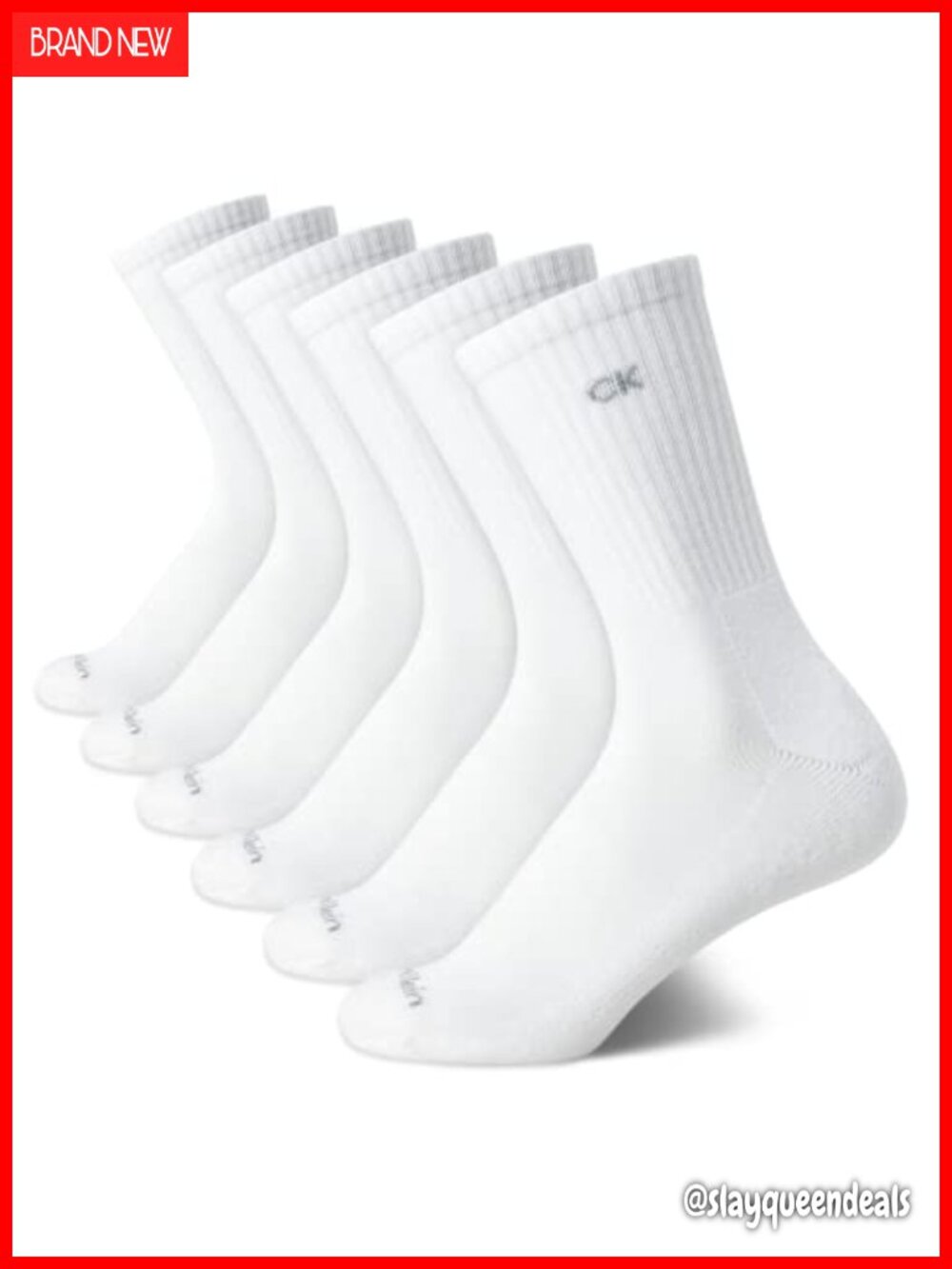 6 Pack Soft Cushioned Athletic Crew Socks Running Casual